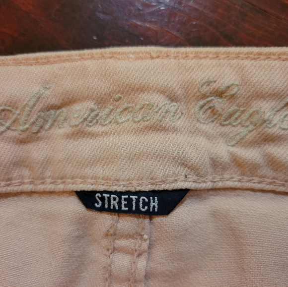 American Eagle Outfitters pink jean shorts size 4 stretch - Picture 4 of 5